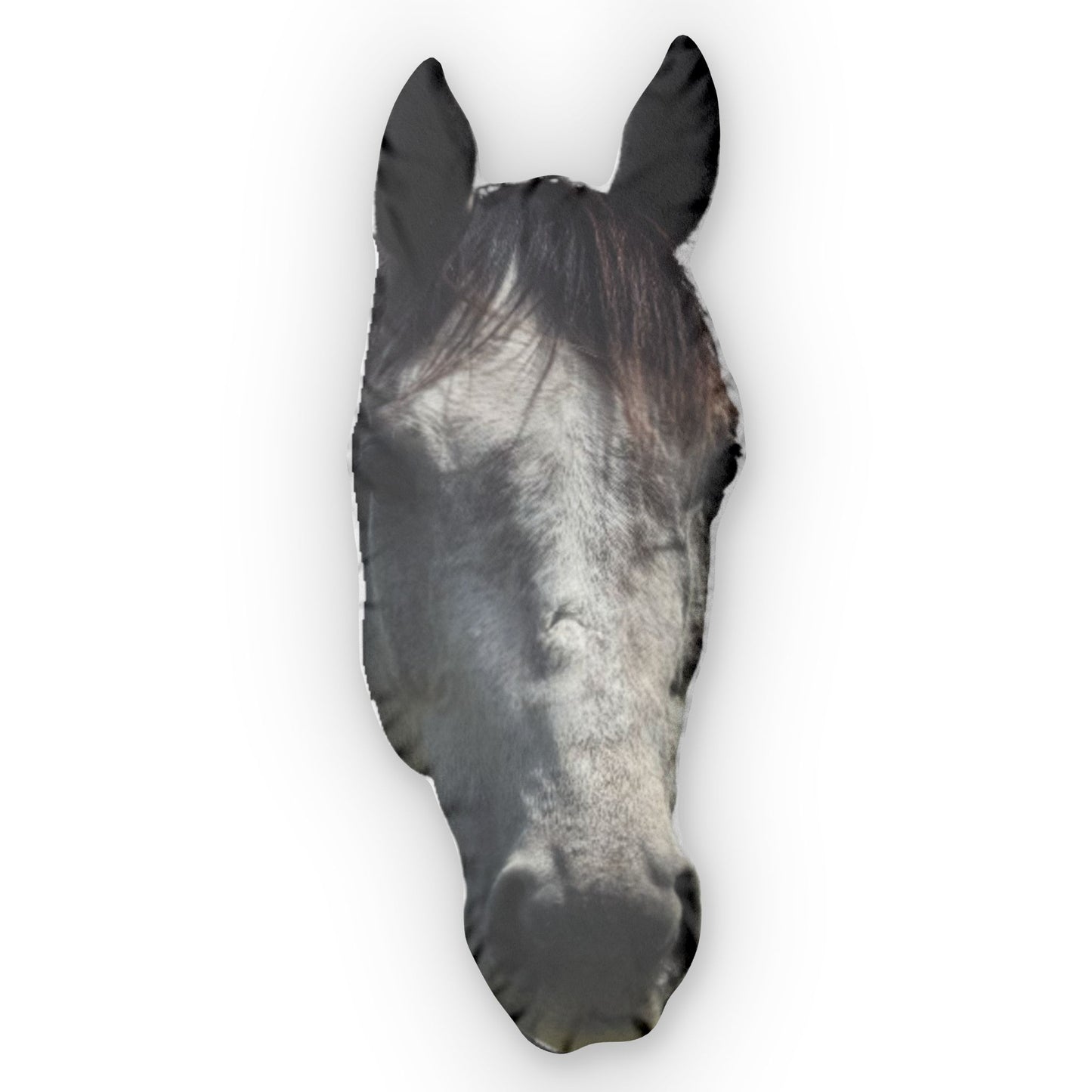 Horse Head Shaped Pillow — Custom Photo Equestrian Throw Pillow