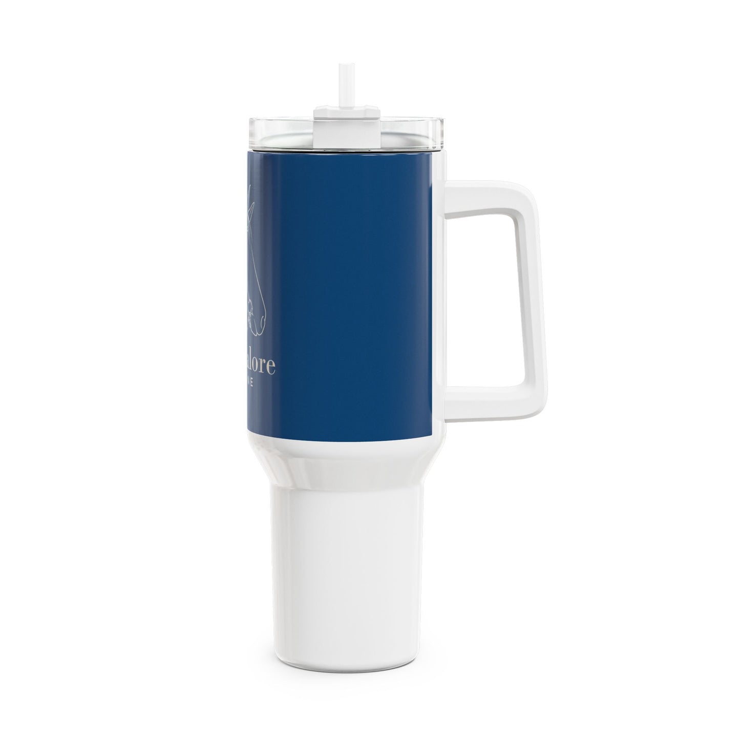Mandalore Equine Horse Head Logo Tumbler | 40oz Stainless Travel Cup