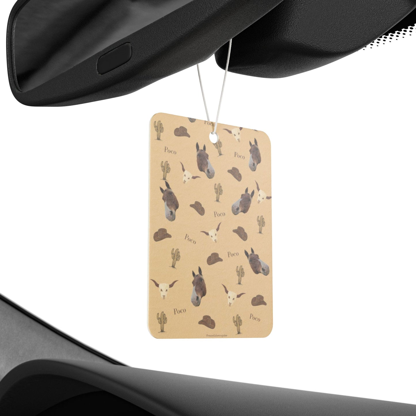 Cute Western Desert Horse Car Air Freshener — Western Horse Scented Auto Freshener