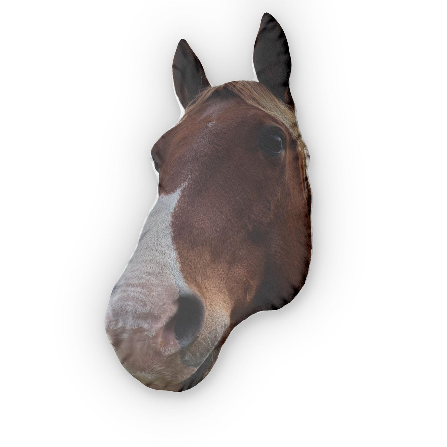 Horse Head Shaped Pillow — Custom Photo Horseface Decorative Pillow