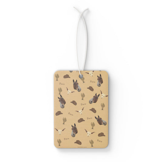 Cute Western Desert Horse Car Air Freshener — Western Horse Scented Auto Freshener