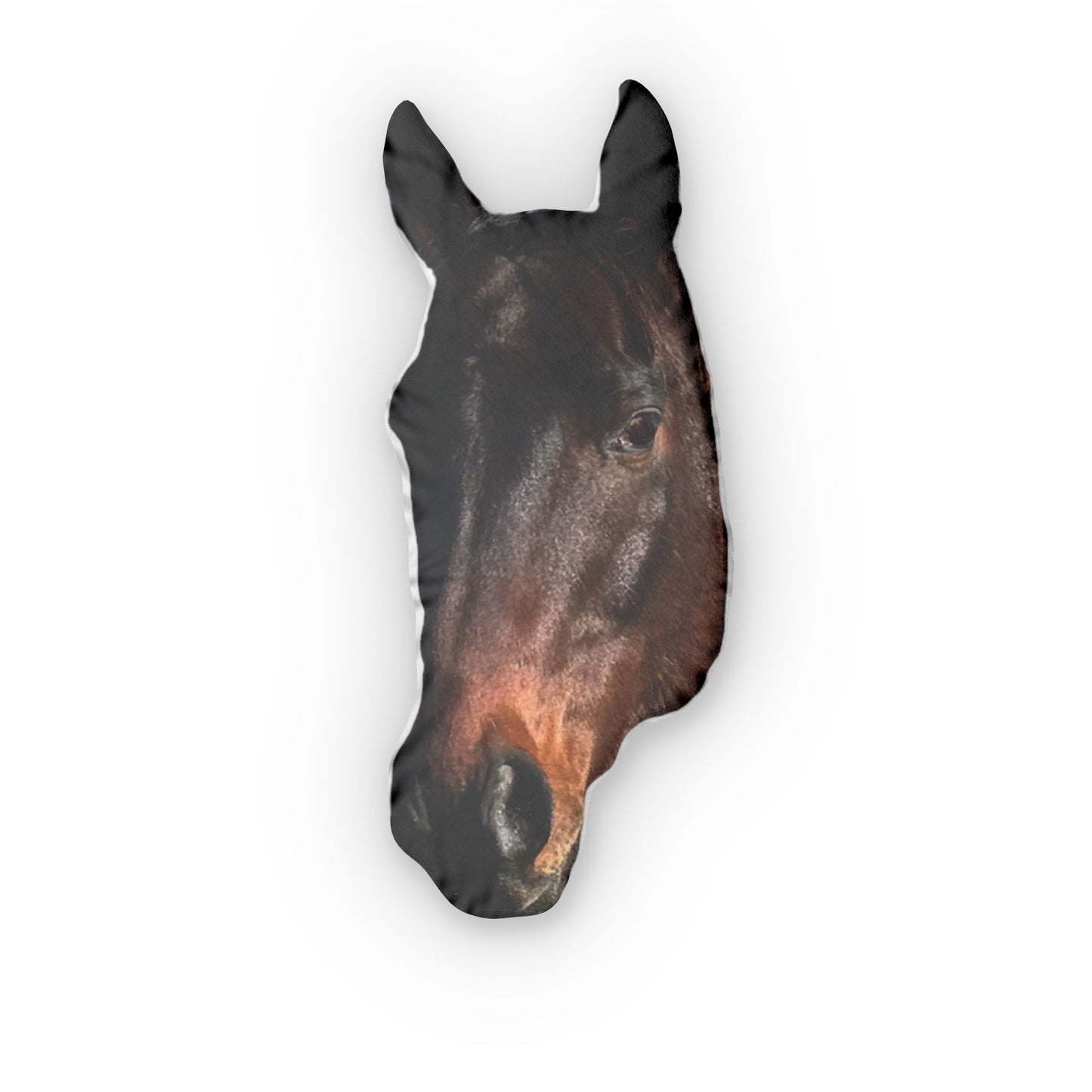 Horse Head Shaped Pillow — Custom Photo Plush Decor