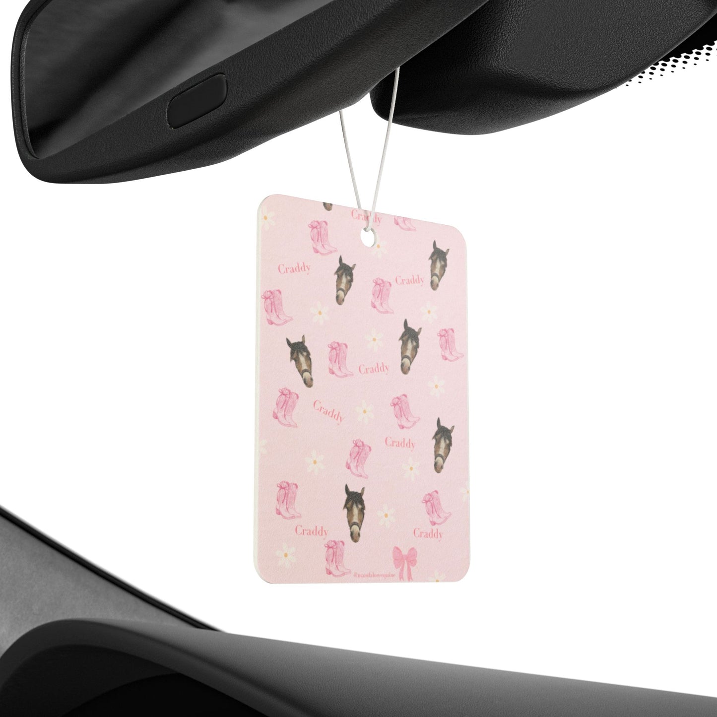 Pony Pink Car Air Freshener — Cute Horse Scented Ornament for Cars