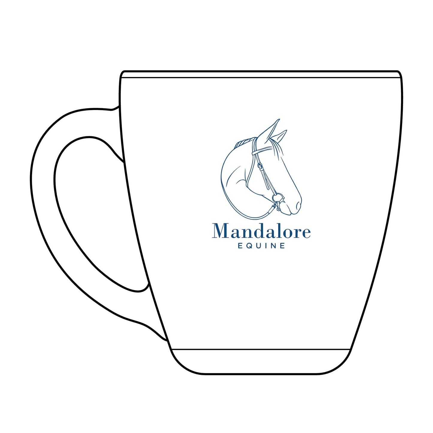 Tapered Glass Mug, 15.5 oz (Engraving)