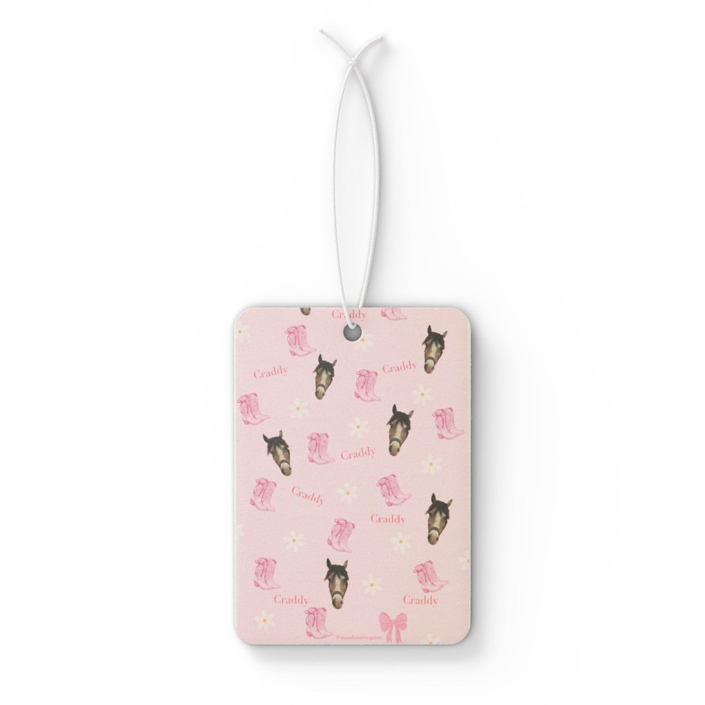 Pony Pink Car Air Freshener — Cute Horse Scented Ornament for Cars