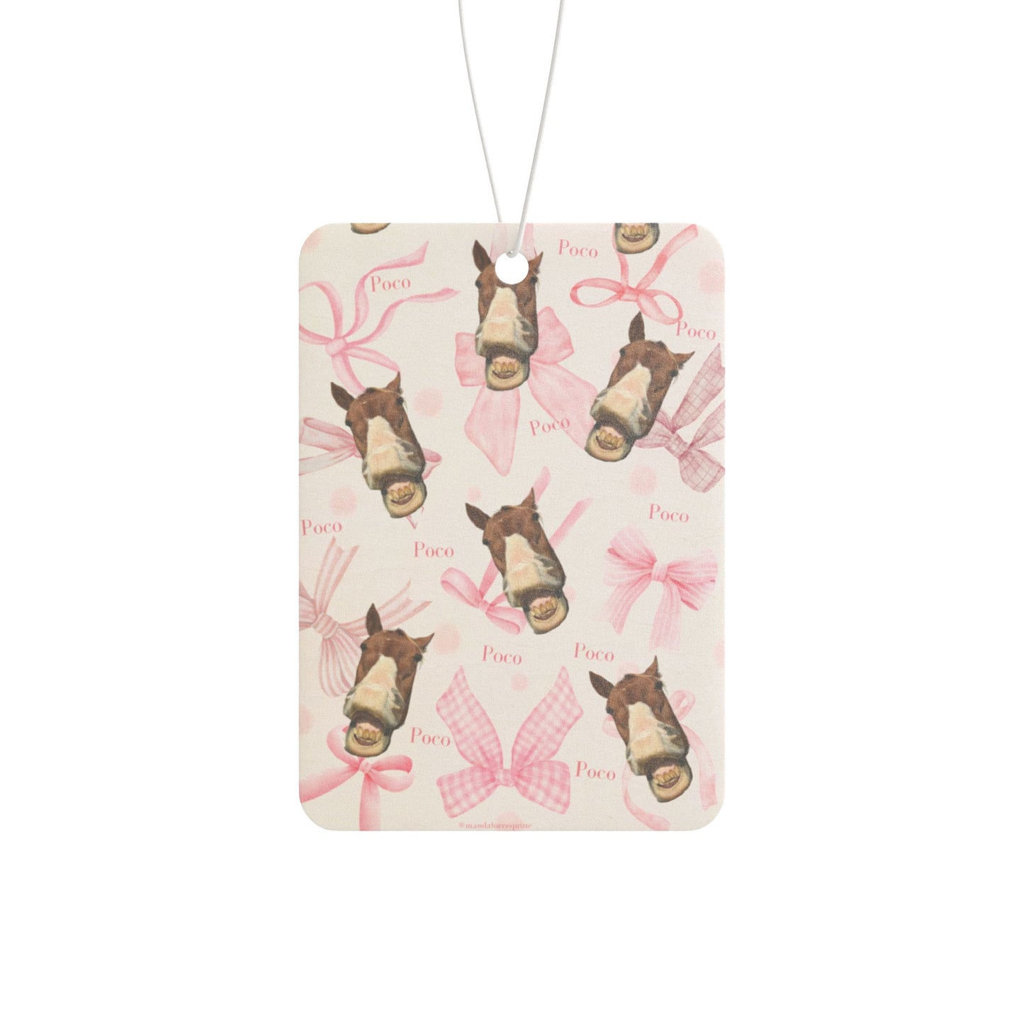 Funny Pink Cute Horse Car Air Freshener
