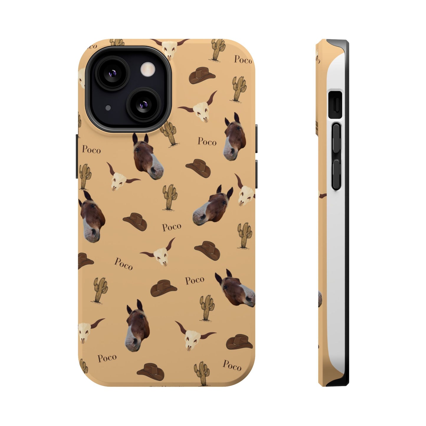 Western Horse Pattern Magnetic Impact Phone Case