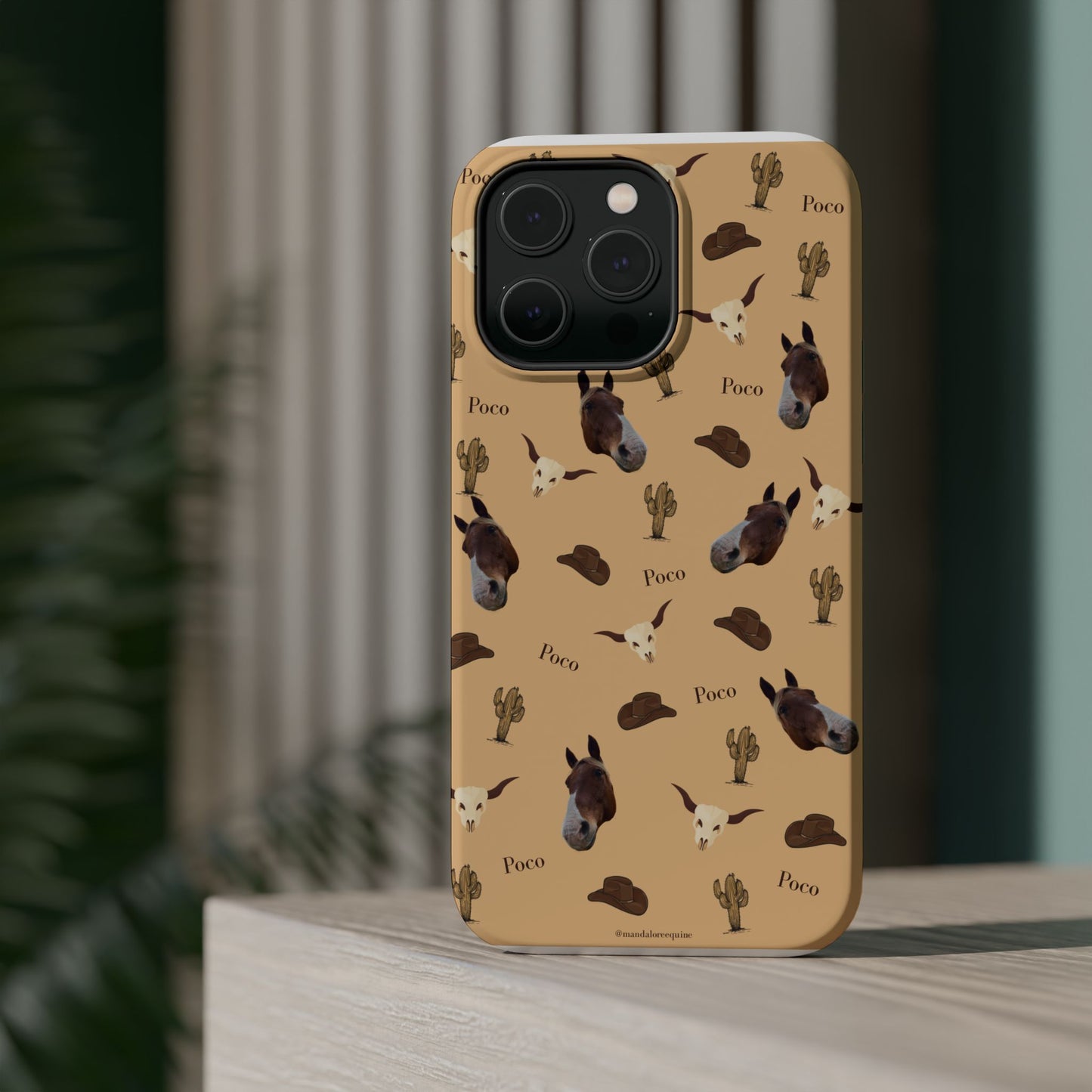 Western Horse Pattern Magnetic Impact Phone Case