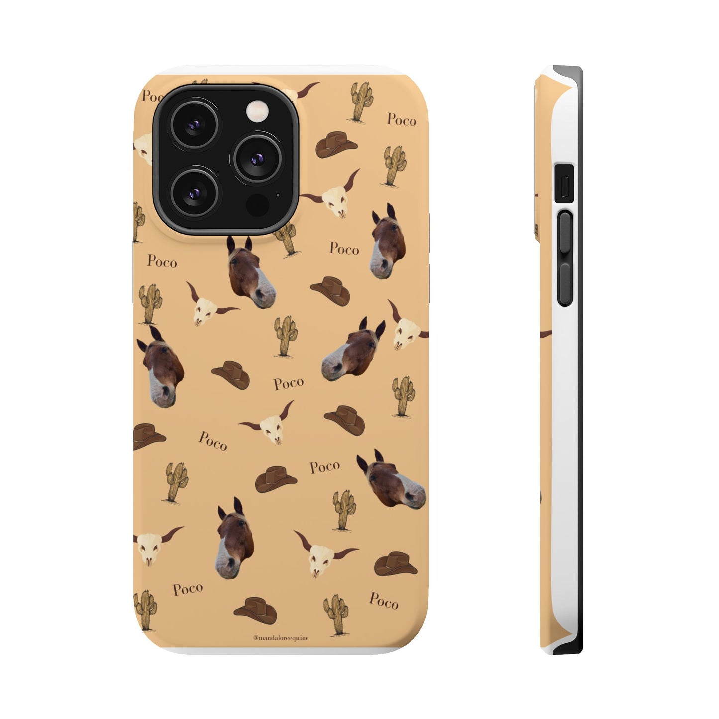 Western Horse Pattern Magnetic Impact Phone Case