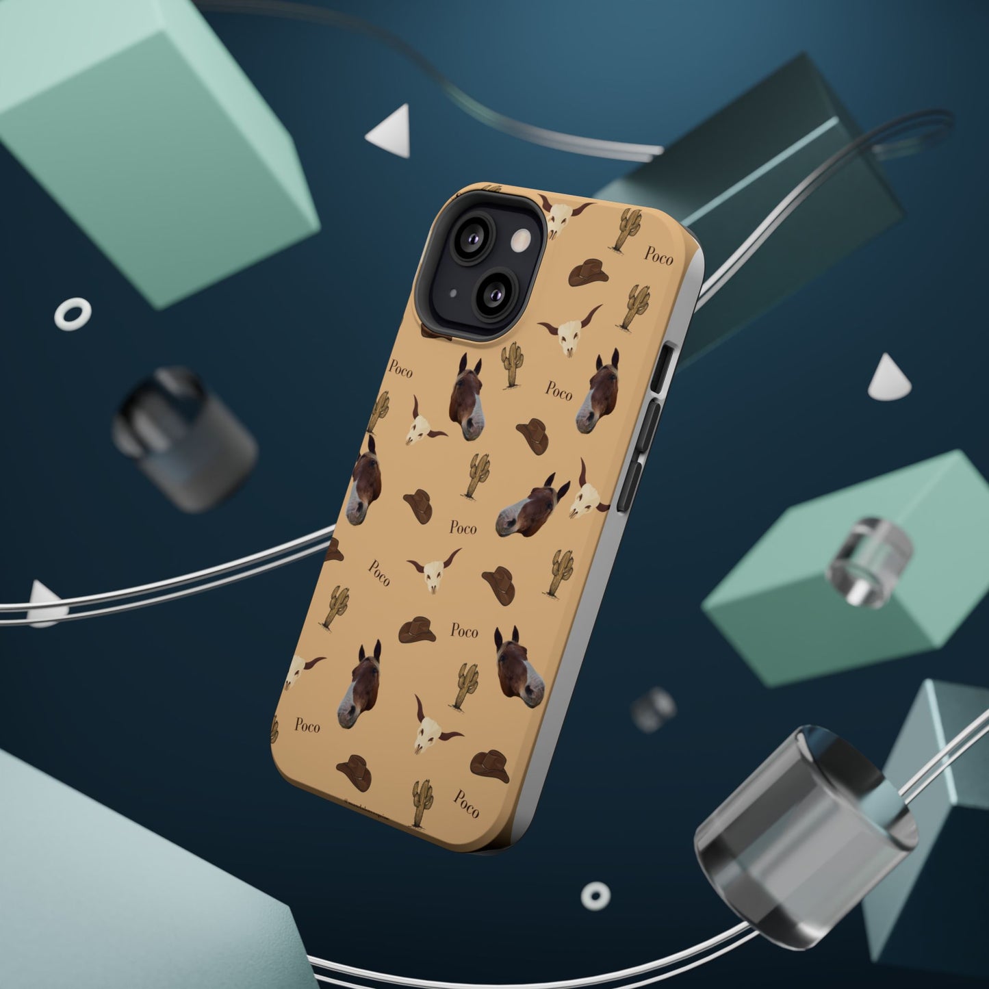 Western Horse Pattern Magnetic Impact Phone Case