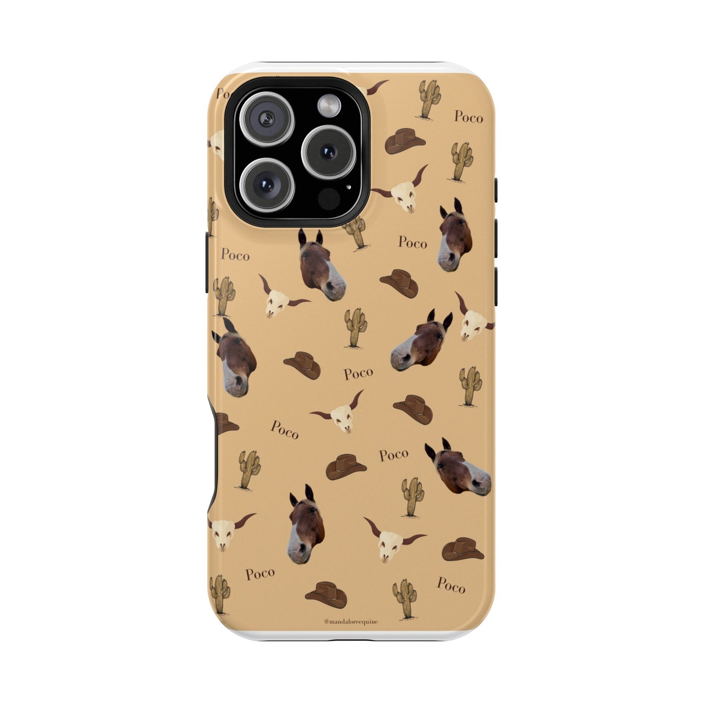 Western Horse Pattern Magnetic Impact Phone Case