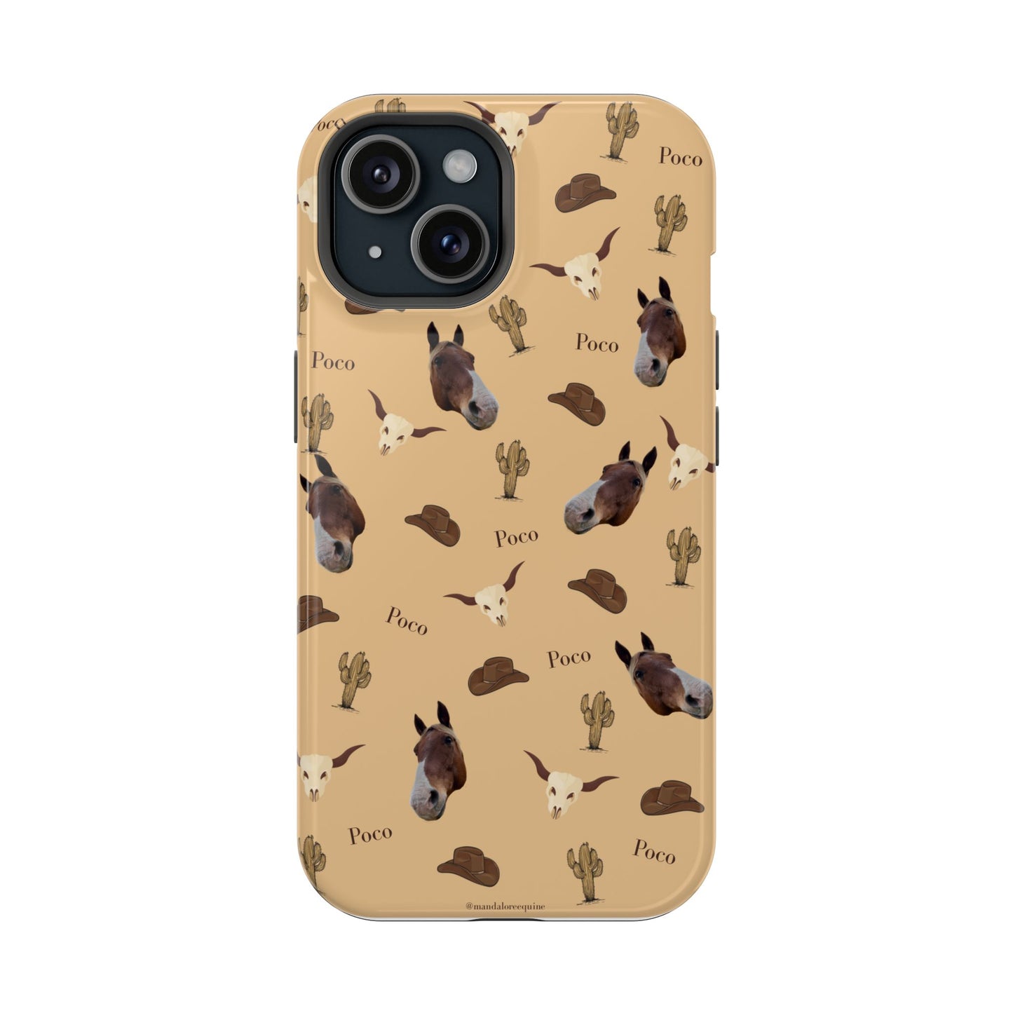 Western Horse Pattern Magnetic Impact Phone Case