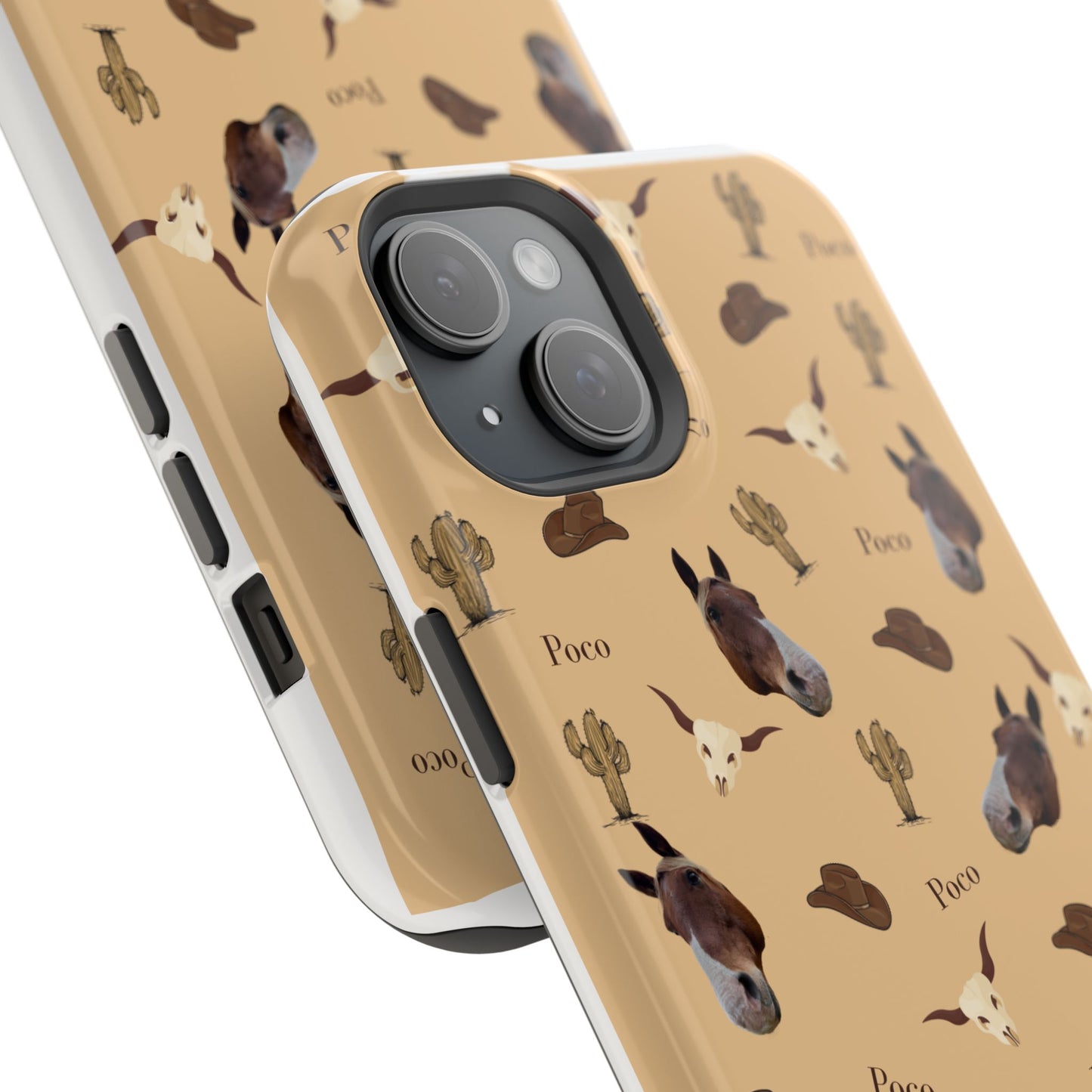 Western Horse Pattern Magnetic Impact Phone Case