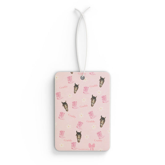 Pony Pink Car Air Freshener — Cute Horse Scented Ornament for Cars