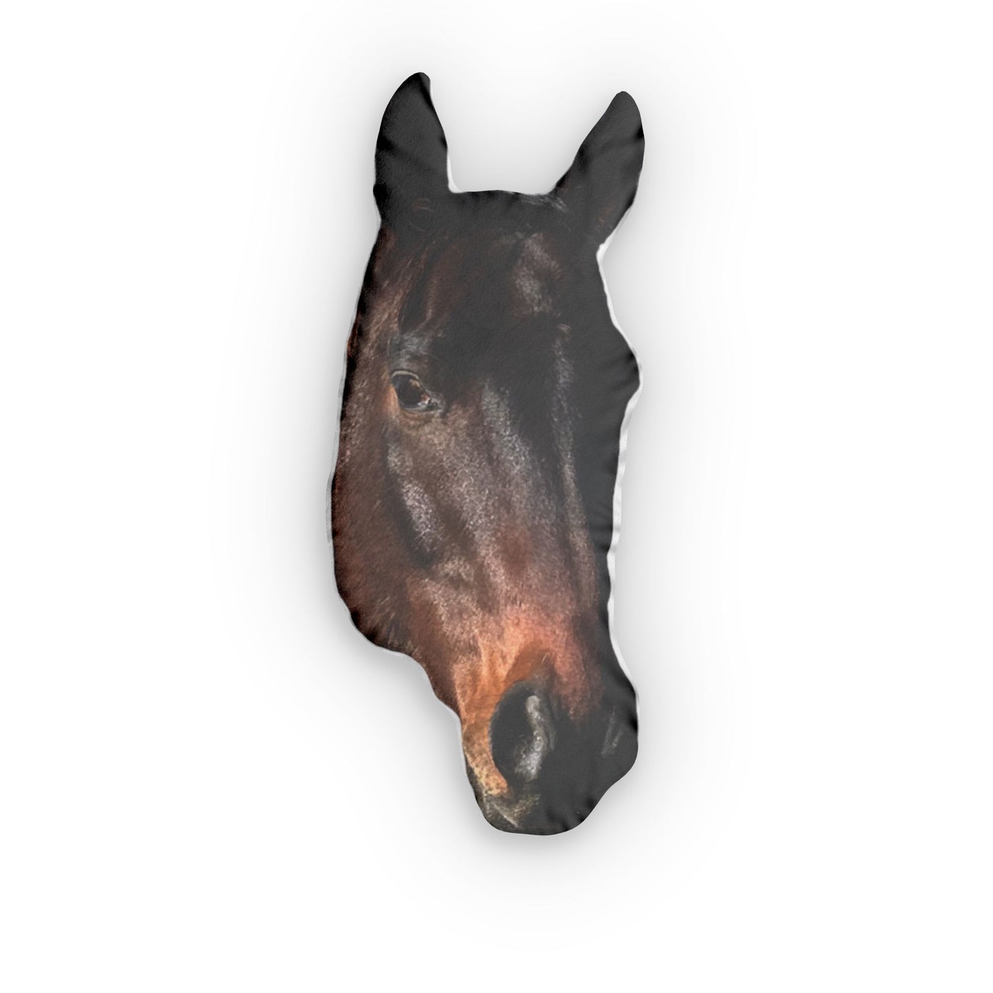 Horse Head Shaped Pillow — Custom Photo Plush Decor