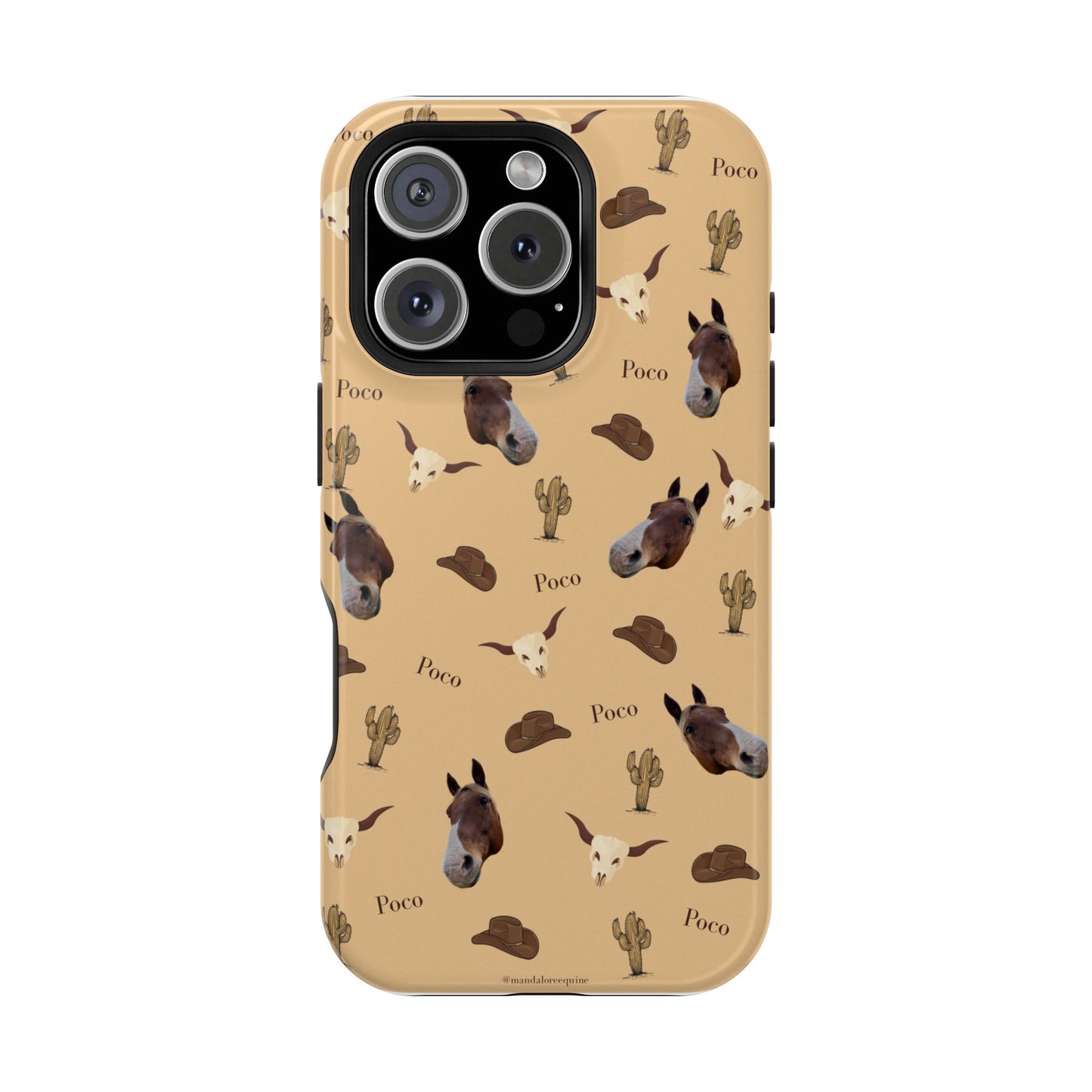 Western Horse Pattern Magnetic Impact Phone Case
