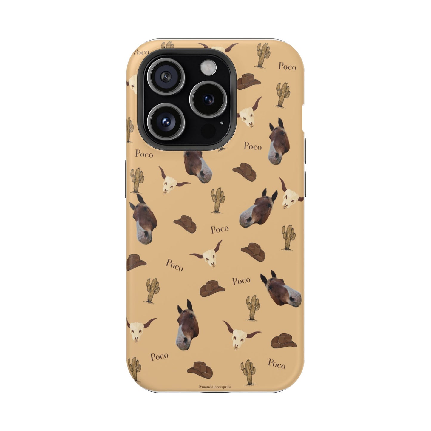 Western Horse Pattern Magnetic Impact Phone Case