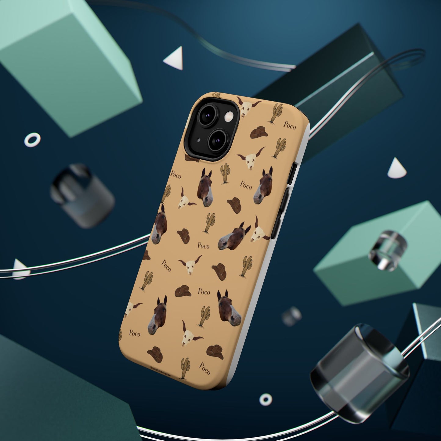 Western Horse Pattern Magnetic Impact Phone Case