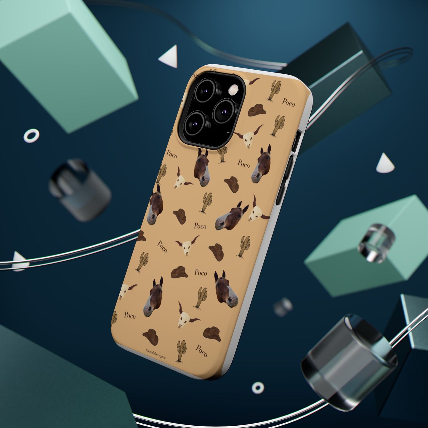 Western Horse Pattern Magnetic Impact Phone Case