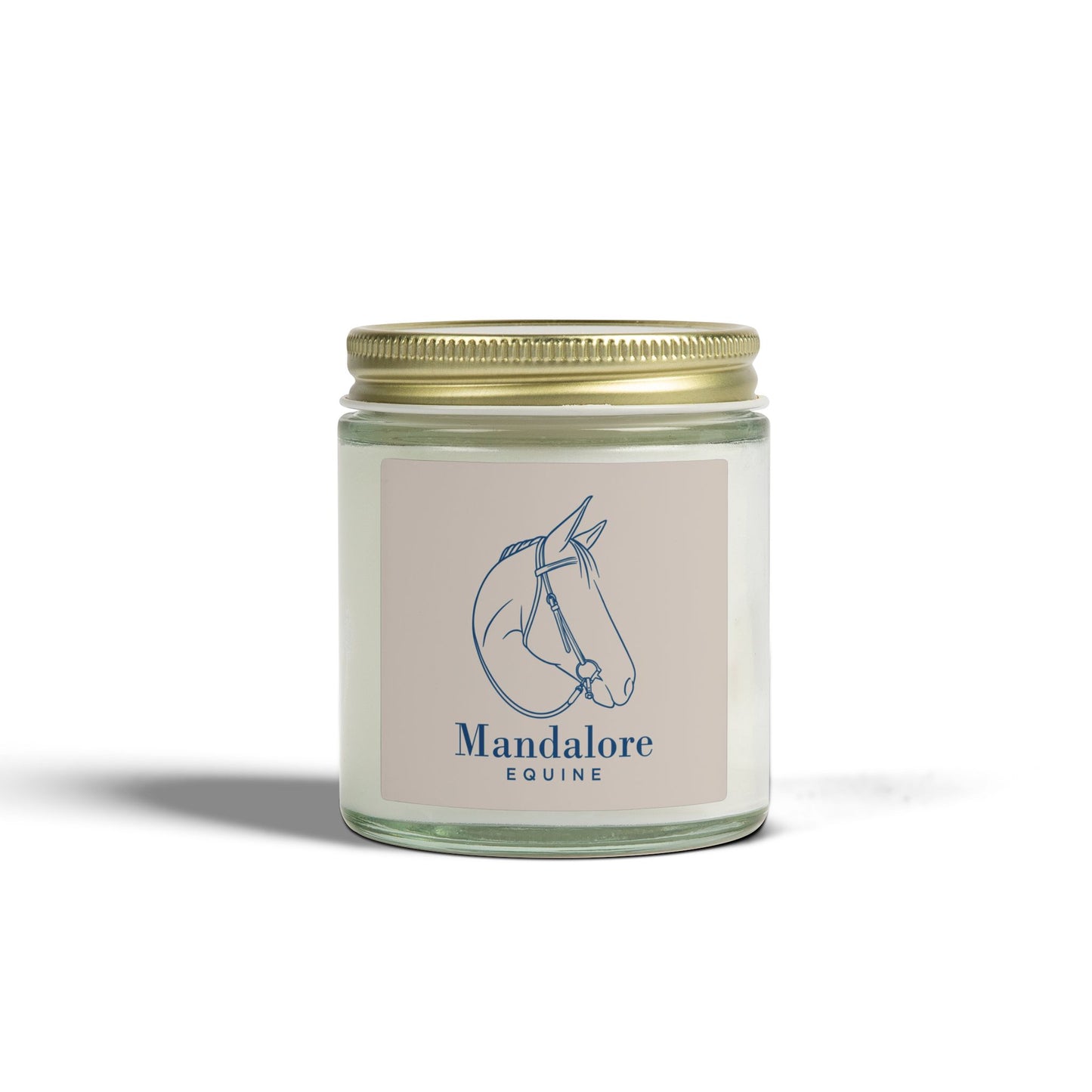 Scented Candle (4oz/9oz) — Mandalore Equine Horse Logo