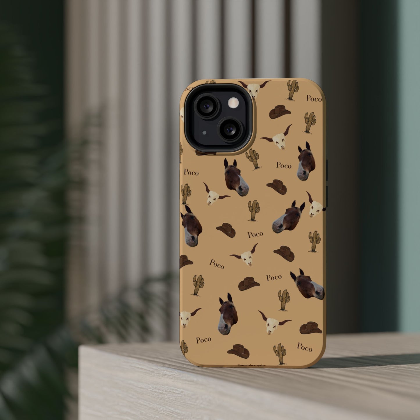 Western Horse Pattern Magnetic Impact Phone Case