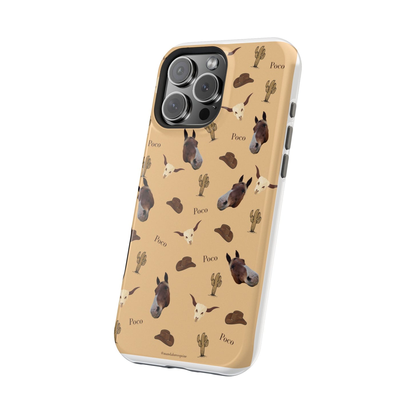 Western Horse Pattern Magnetic Impact Phone Case