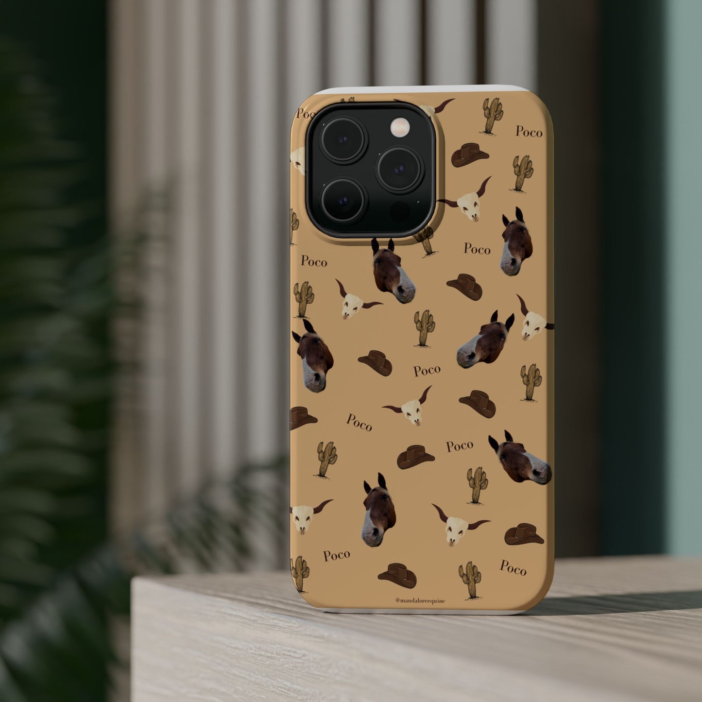 Western Horse Pattern Magnetic Impact Phone Case