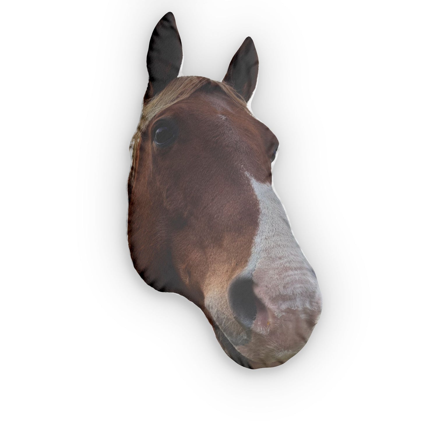 Horse Head Shaped Pillow — Custom Photo Horseface Decorative Pillow