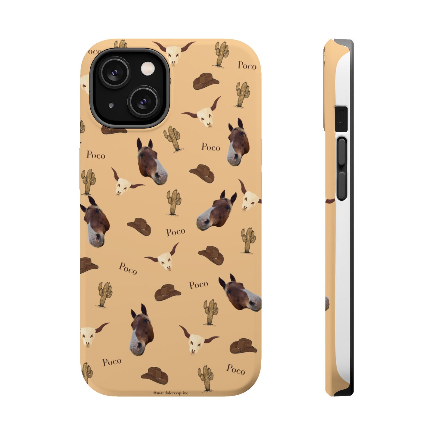 Western Horse Pattern Magnetic Impact Phone Case