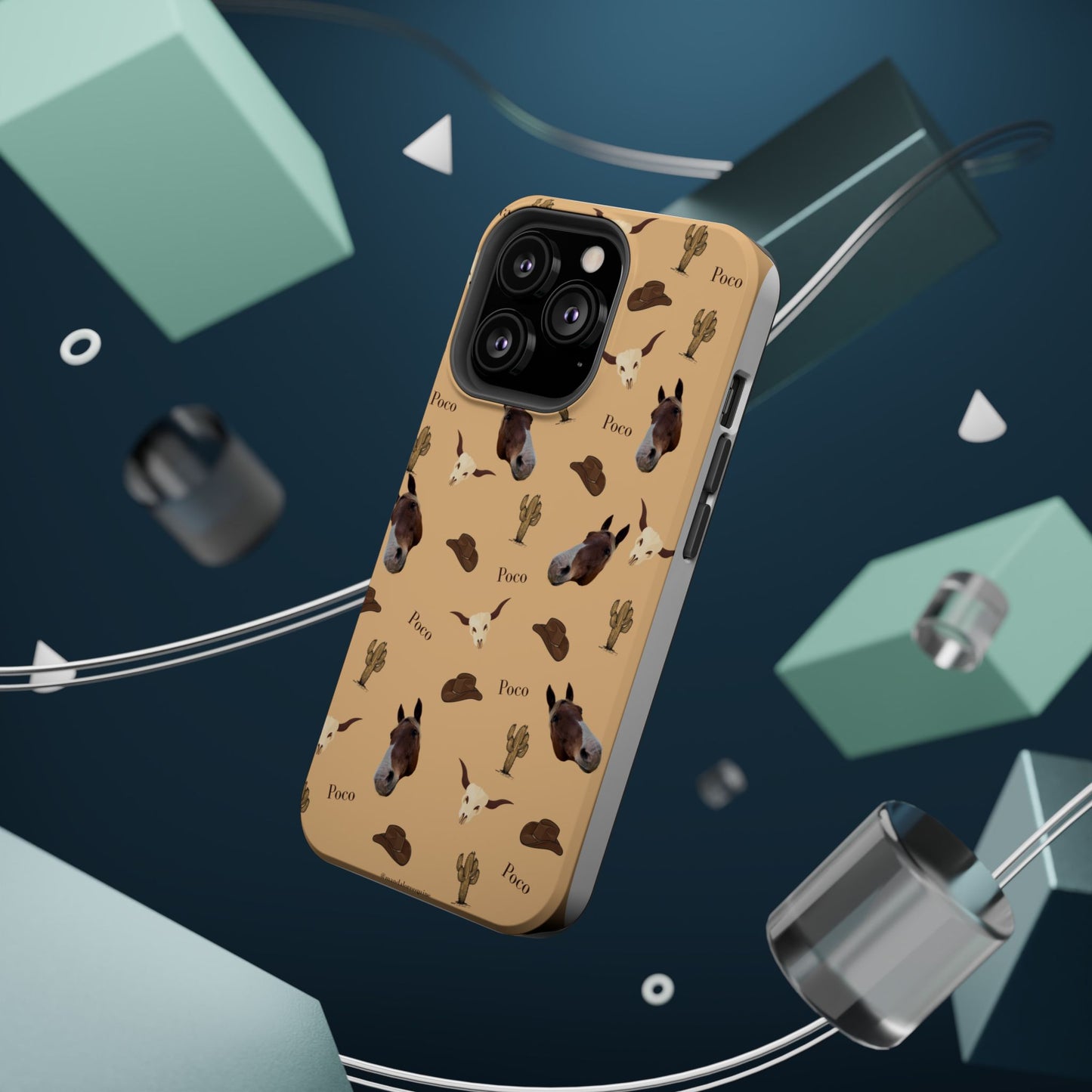 Western Horse Pattern Magnetic Impact Phone Case