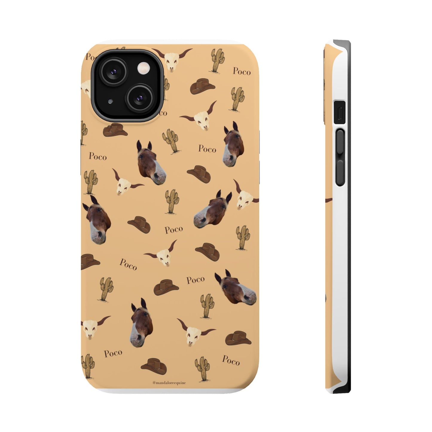 Western Horse Pattern Magnetic Impact Phone Case