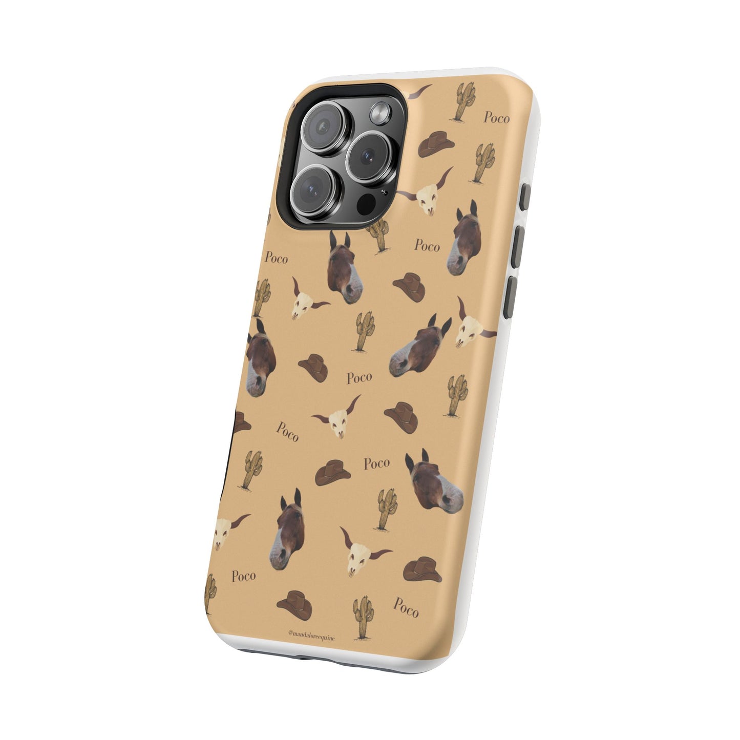 Western Horse Pattern Magnetic Impact Phone Case