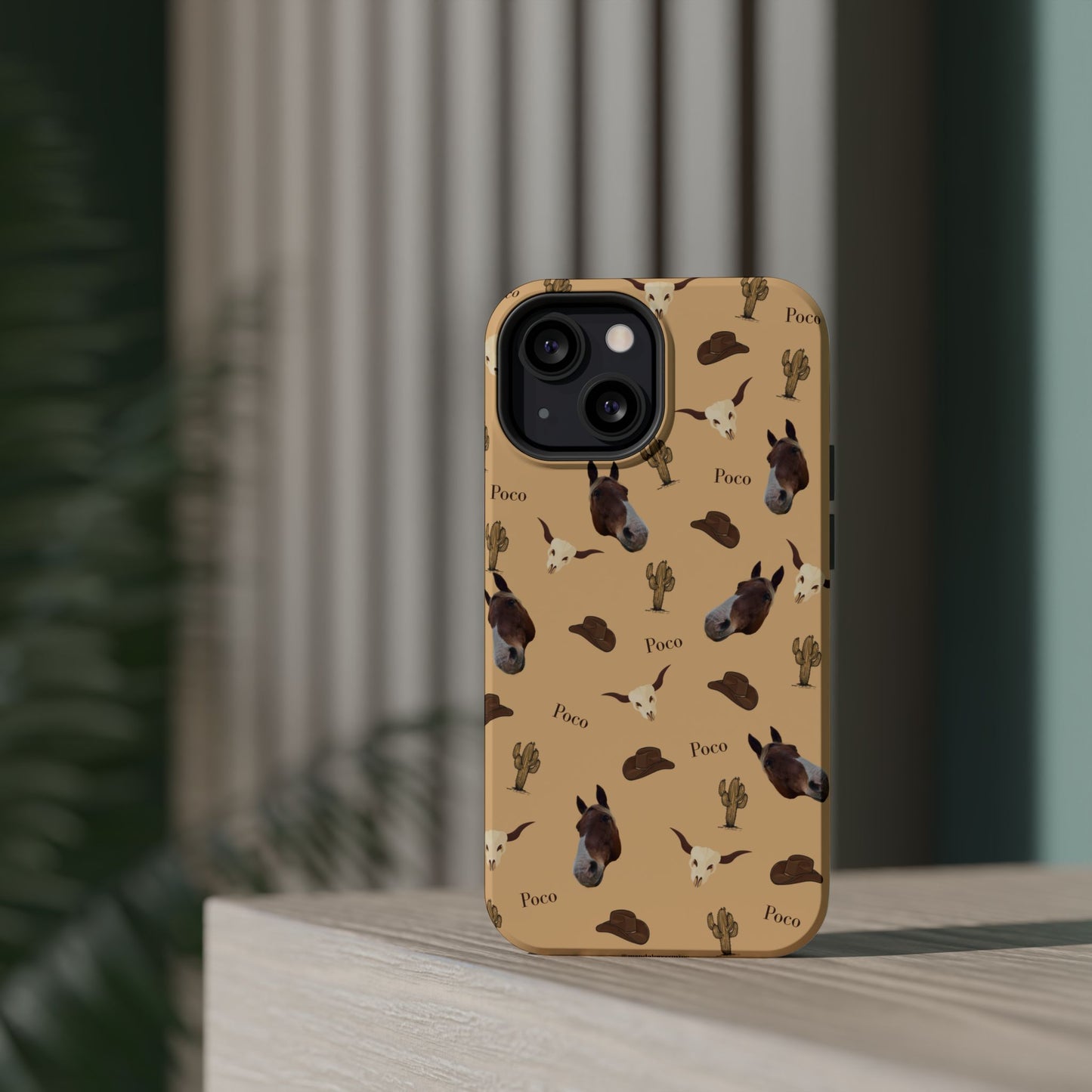 Western Horse Pattern Magnetic Impact Phone Case