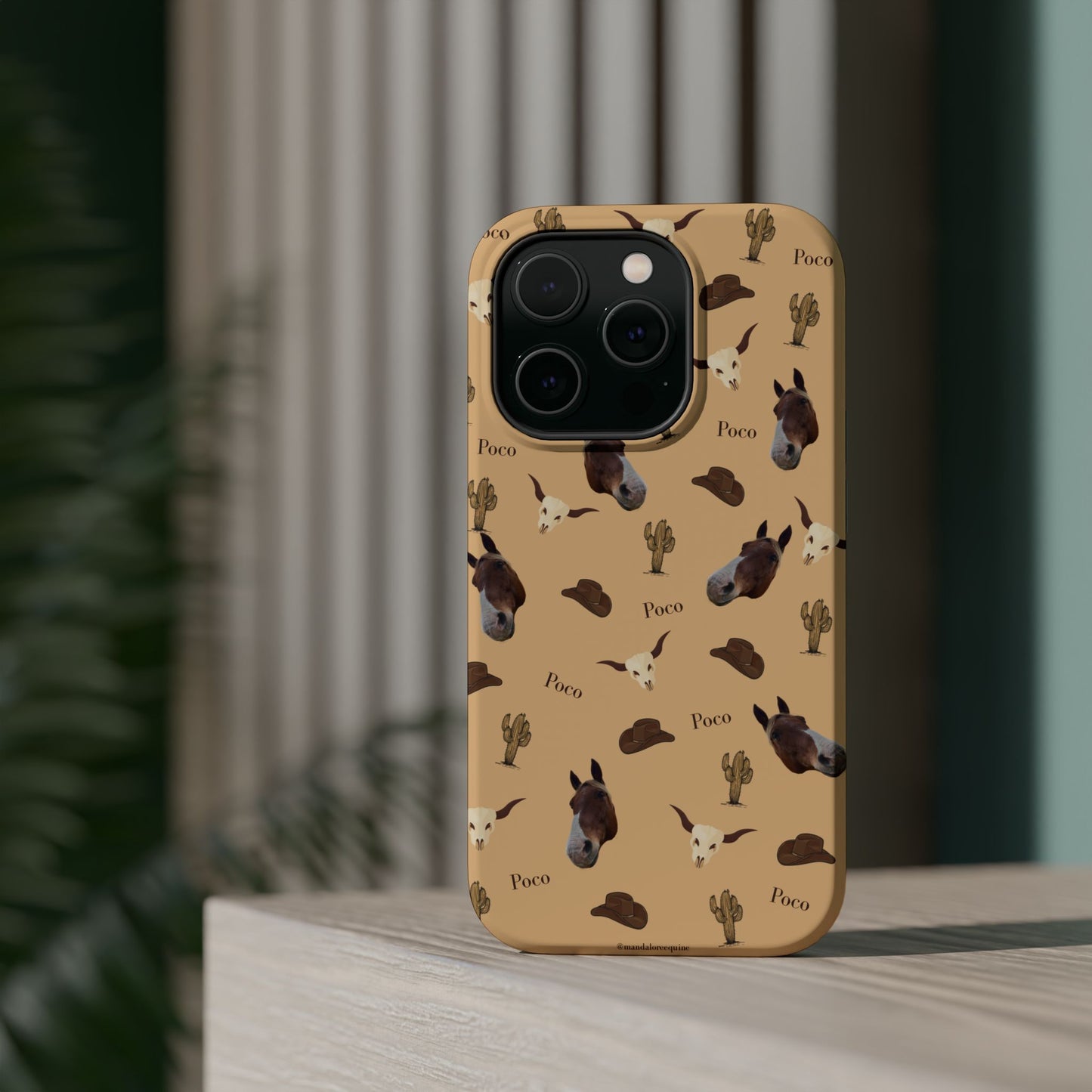 Western Horse Pattern Magnetic Impact Phone Case