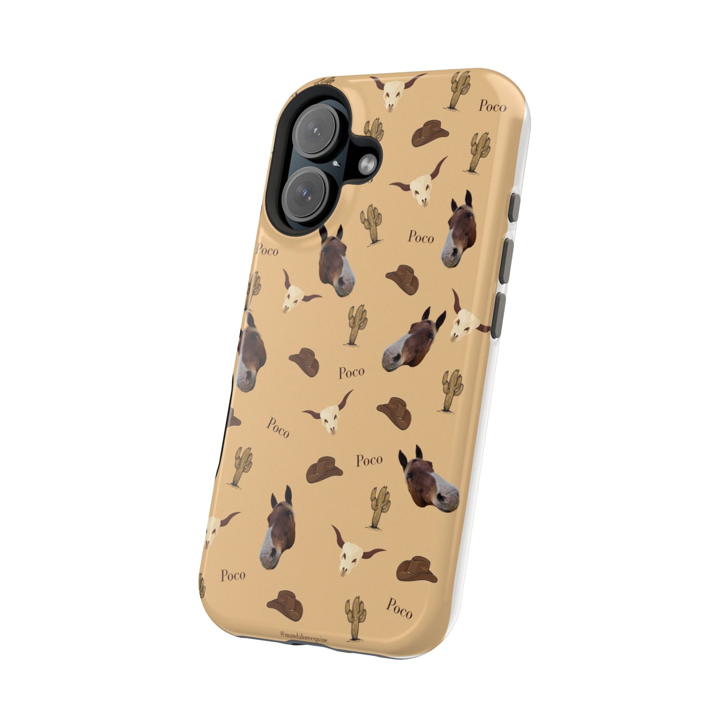 Western Horse Pattern Magnetic Impact Phone Case