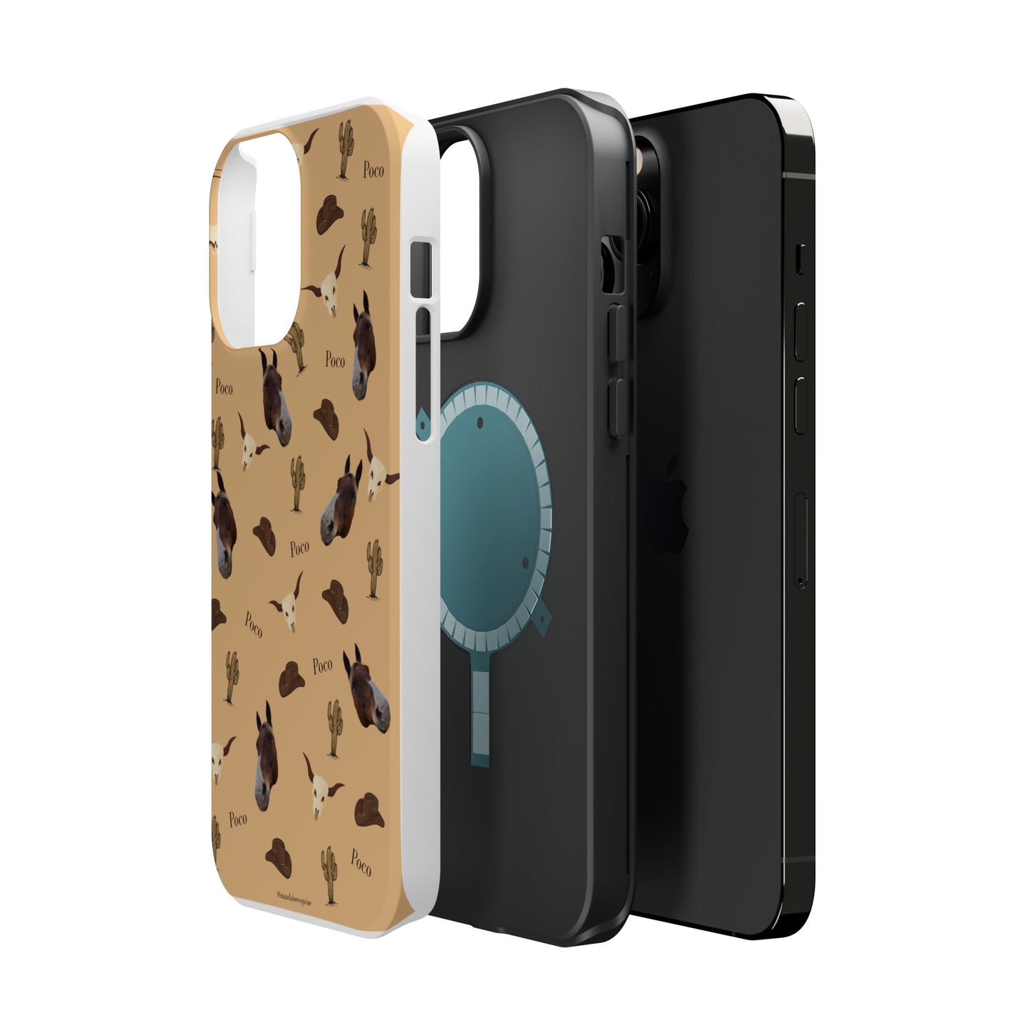 Western Horse Pattern Magnetic Impact Phone Case