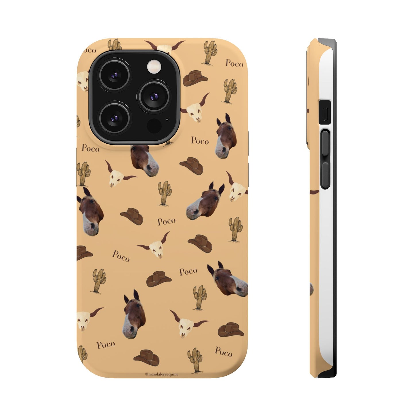 Western Horse Pattern Magnetic Impact Phone Case