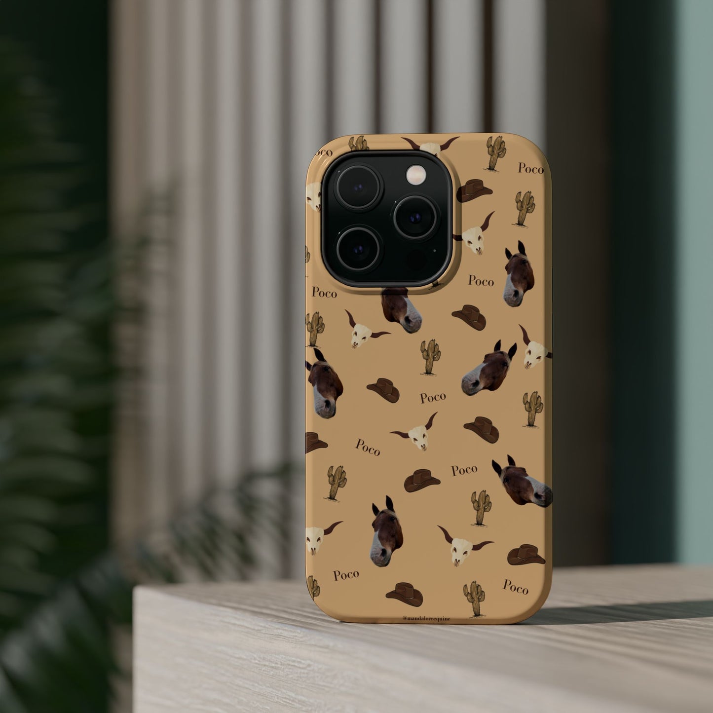 Western Horse Pattern Magnetic Impact Phone Case