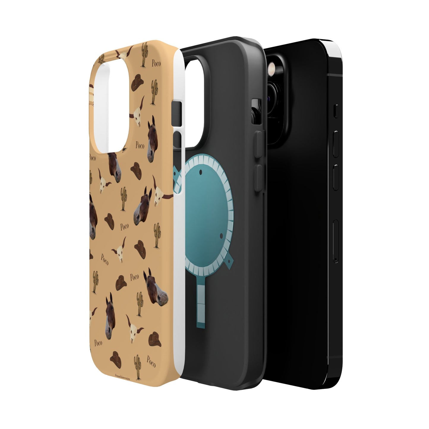 Western Horse Pattern Magnetic Impact Phone Case