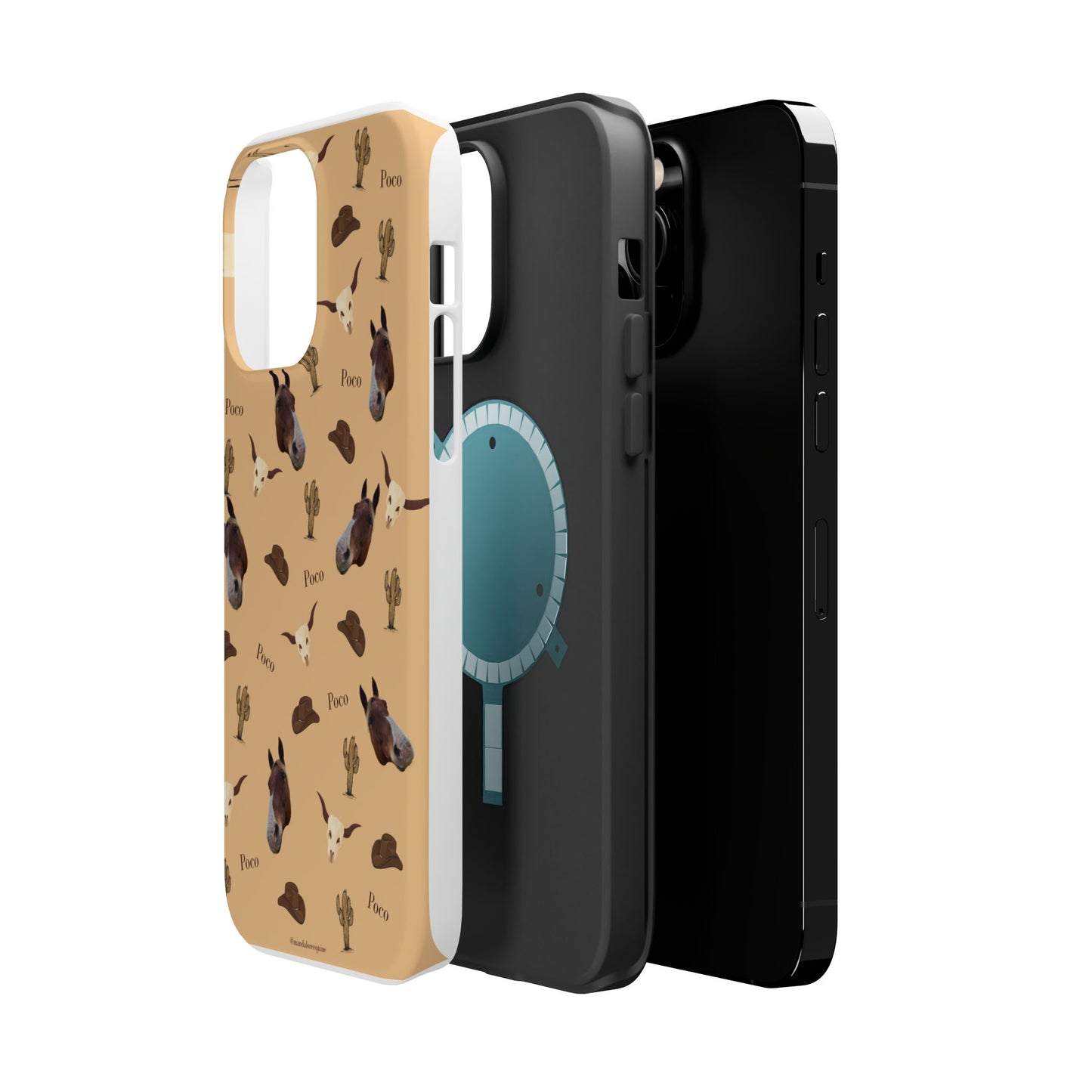 Western Horse Pattern Magnetic Impact Phone Case
