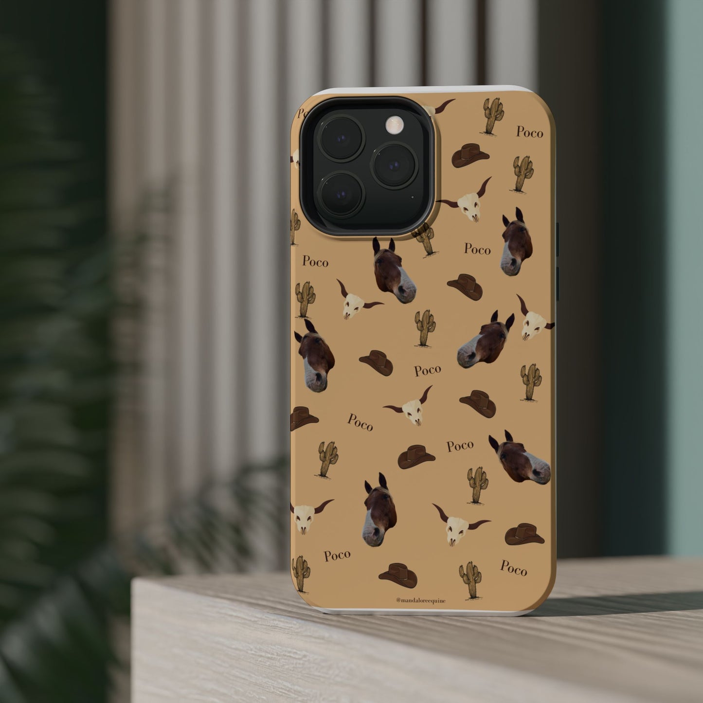Western Horse Pattern Magnetic Impact Phone Case