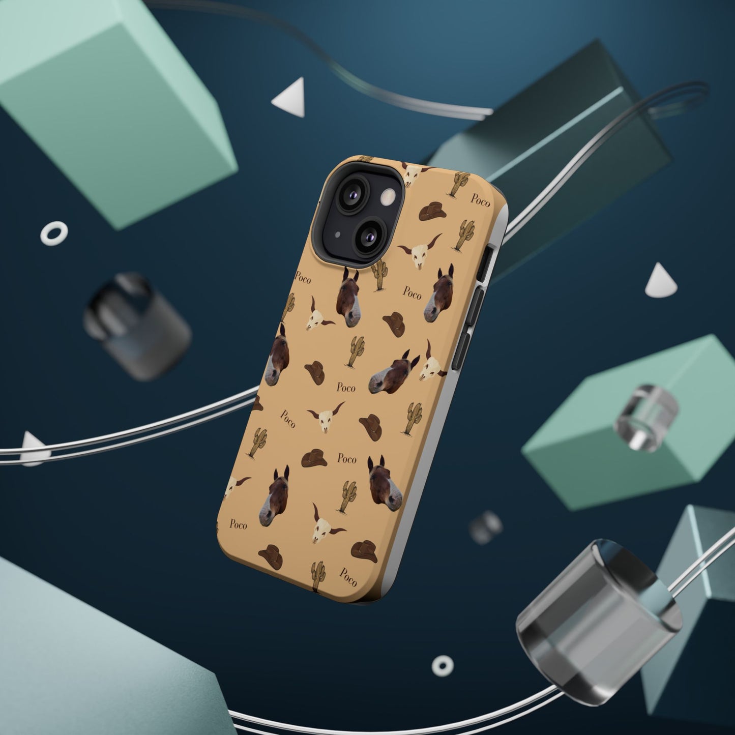 Western Horse Pattern Magnetic Impact Phone Case