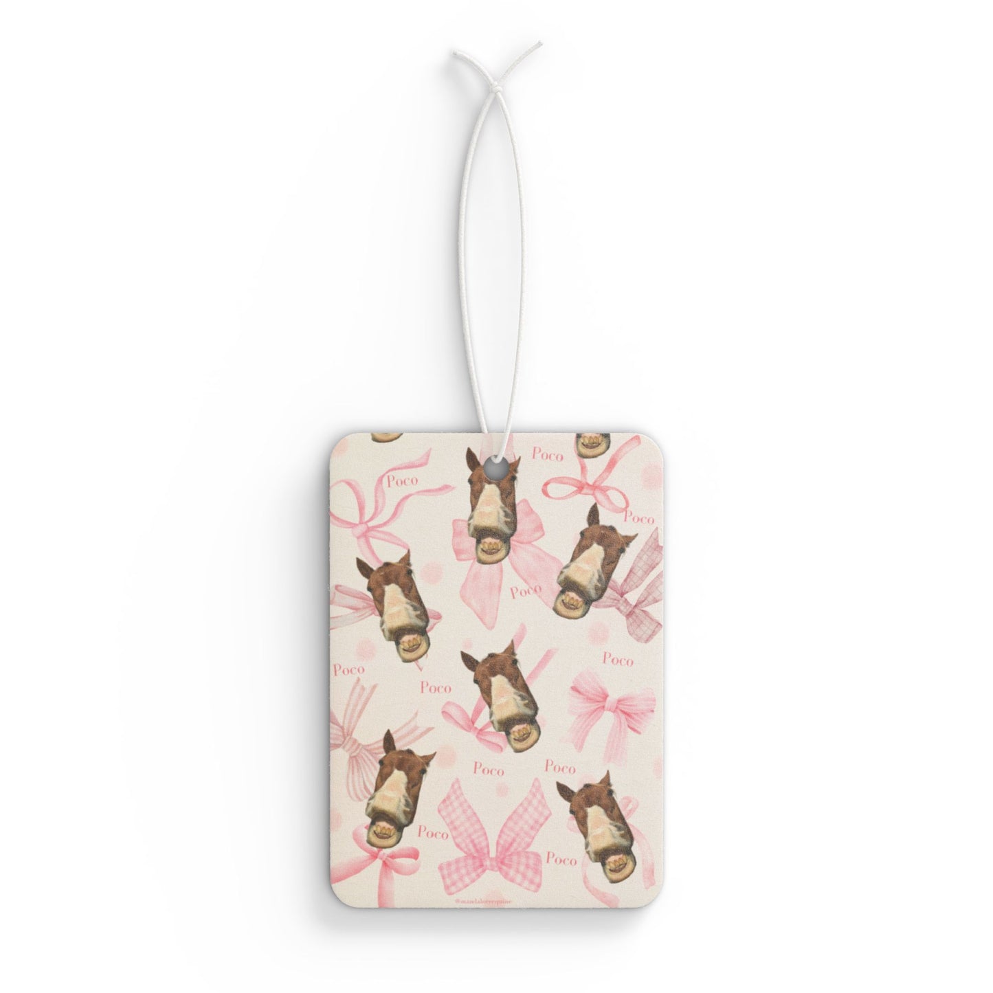 Funny Pink Cute Horse Car Air Freshener