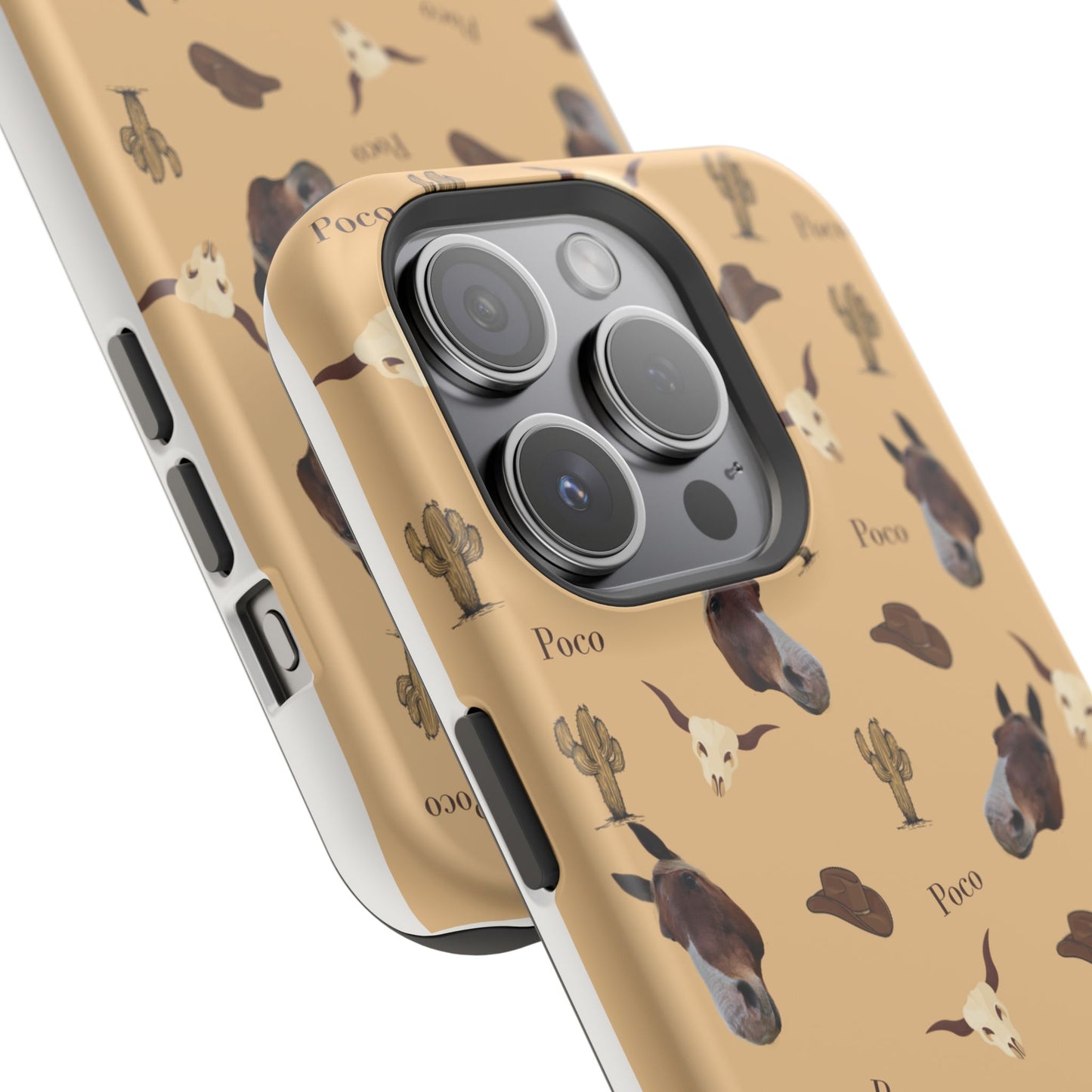 Western Horse Pattern Magnetic Impact Phone Case