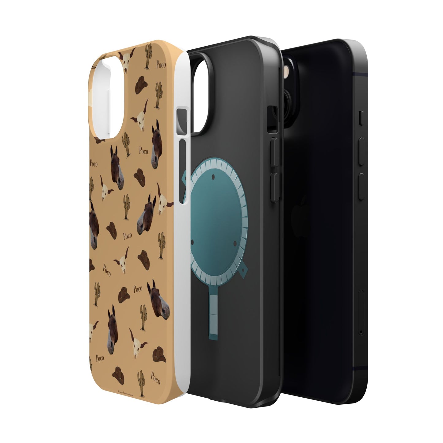 Western Horse Pattern Magnetic Impact Phone Case
