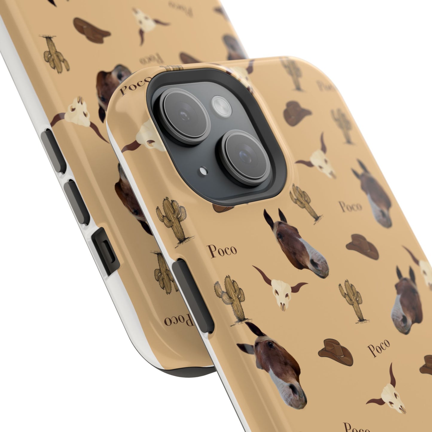 Western Horse Pattern Magnetic Impact Phone Case