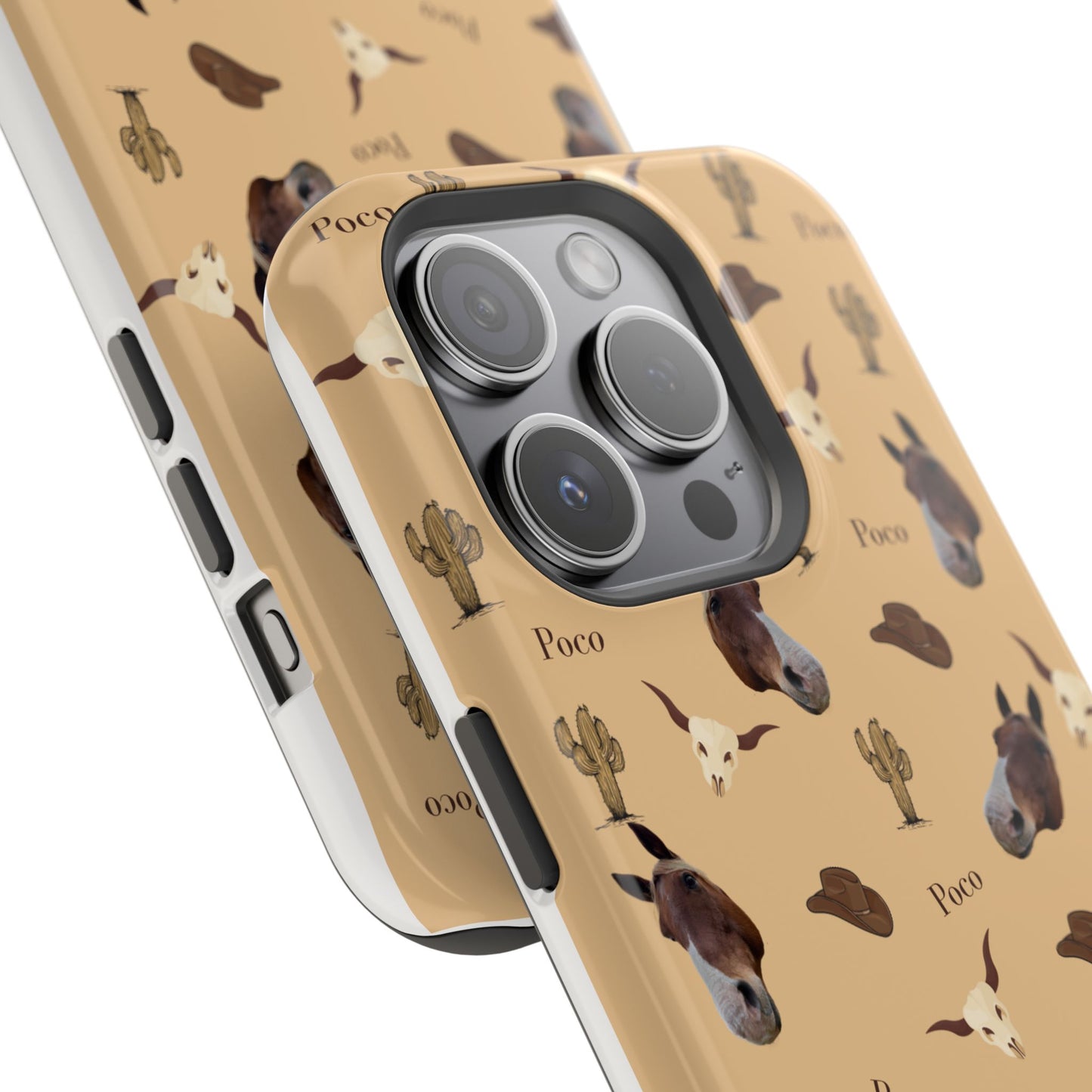 Western Horse Pattern Magnetic Impact Phone Case