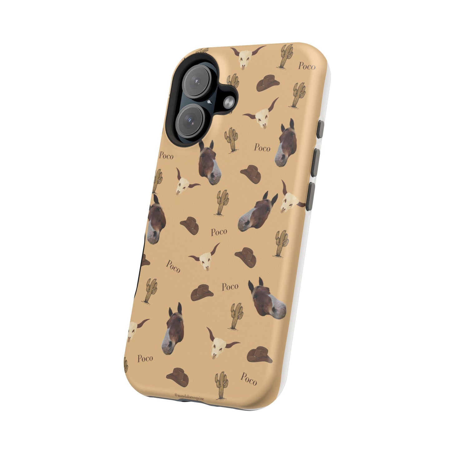Western Horse Pattern Magnetic Impact Phone Case