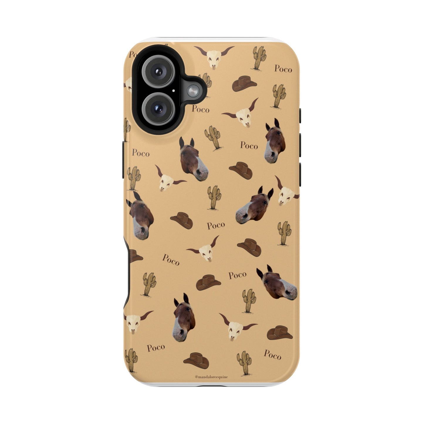 Western Horse Pattern Magnetic Impact Phone Case