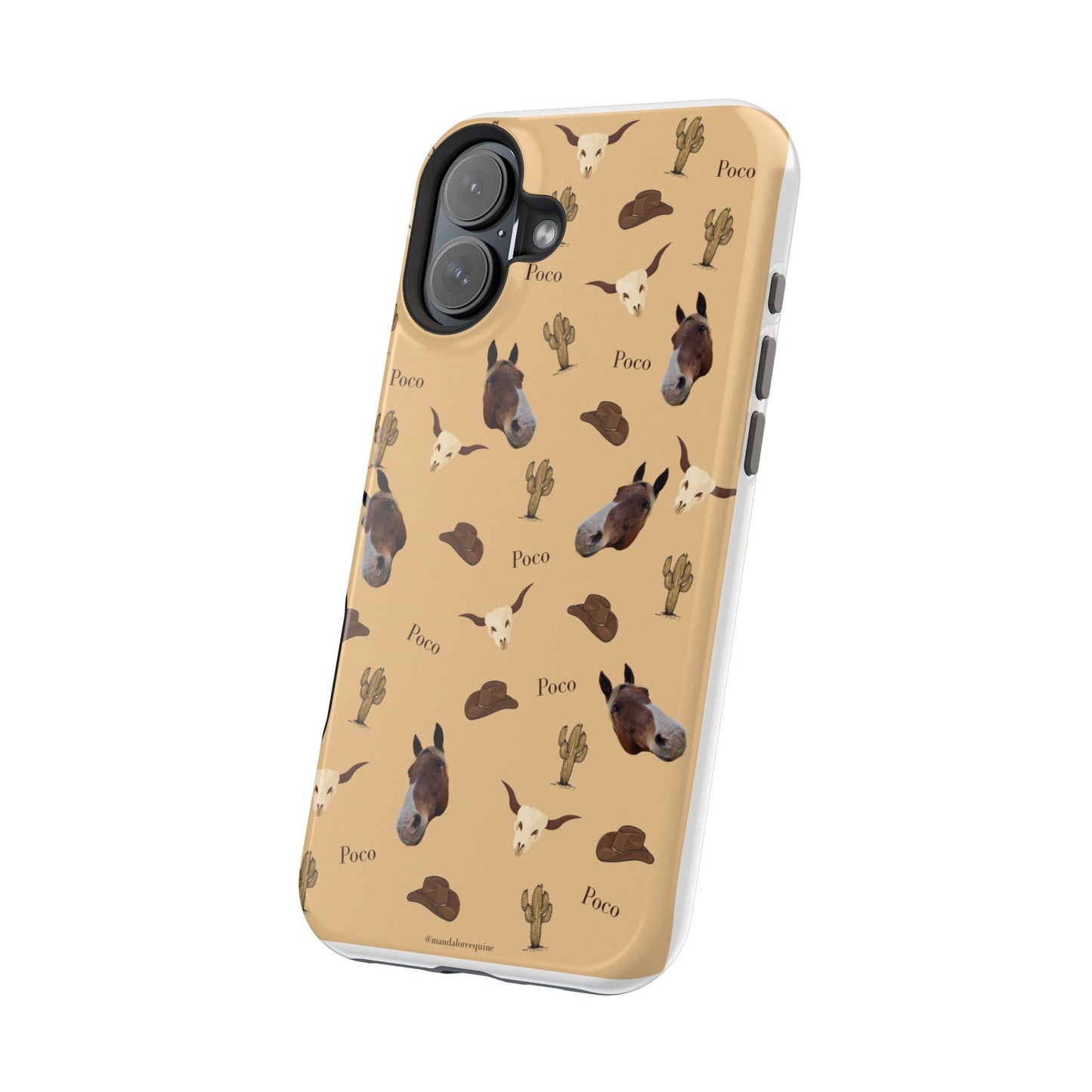 Western Horse Pattern Magnetic Impact Phone Case